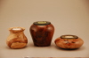 Pecan, Walnut & Oak Tea Candle Holders